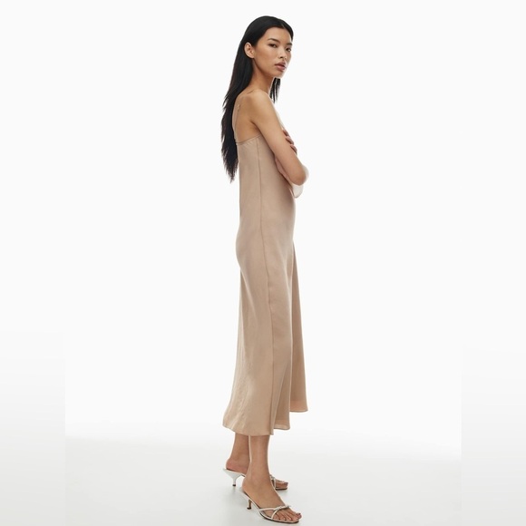 Wilfred Dresses & Skirts - WILFRED Only Slip Satin Maxi Dress | Champagne | Small